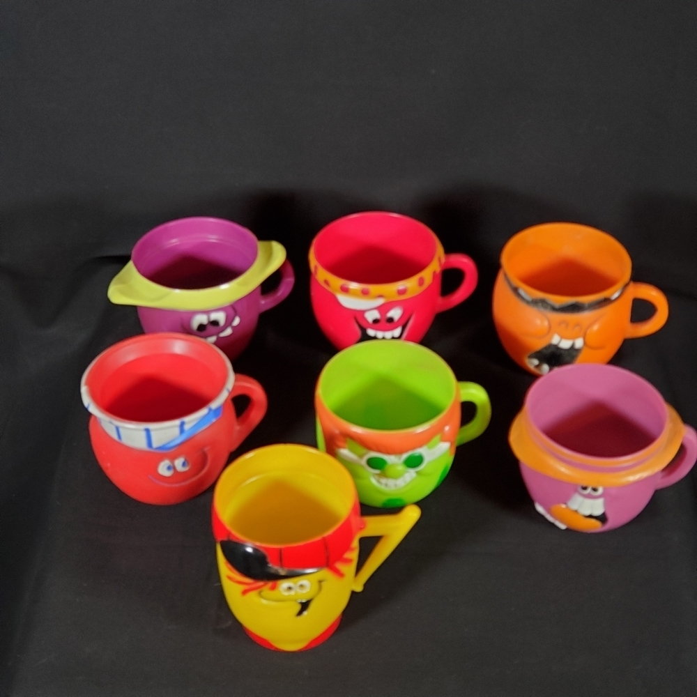 Vintage Funny Face Kool-aid Cups